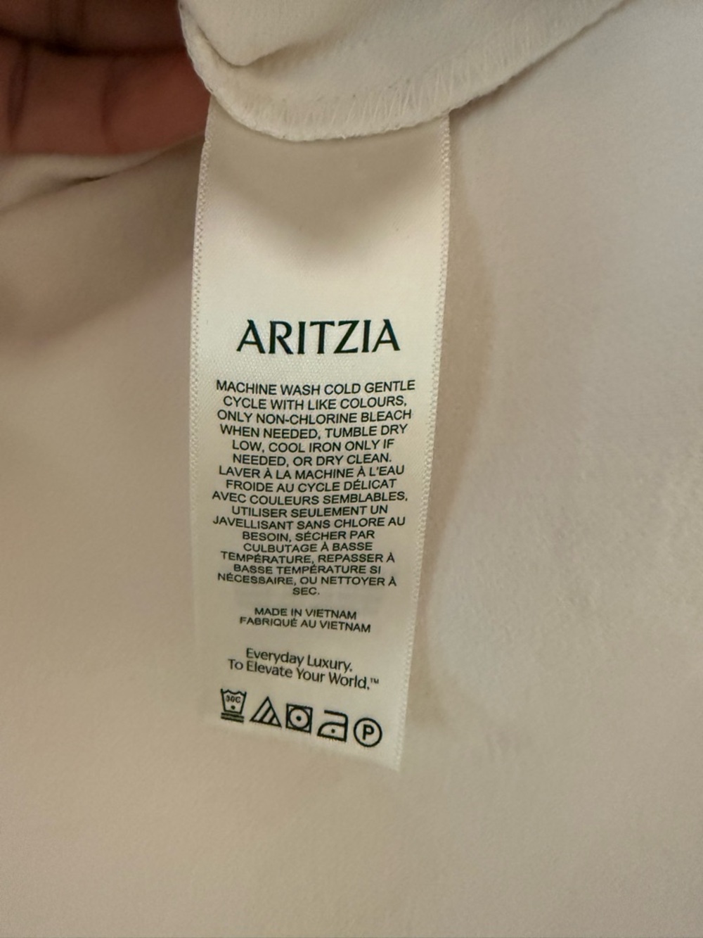 Aritzia Wilfred Cream Slip Dress with Thin Straps - Picture 5 of 6